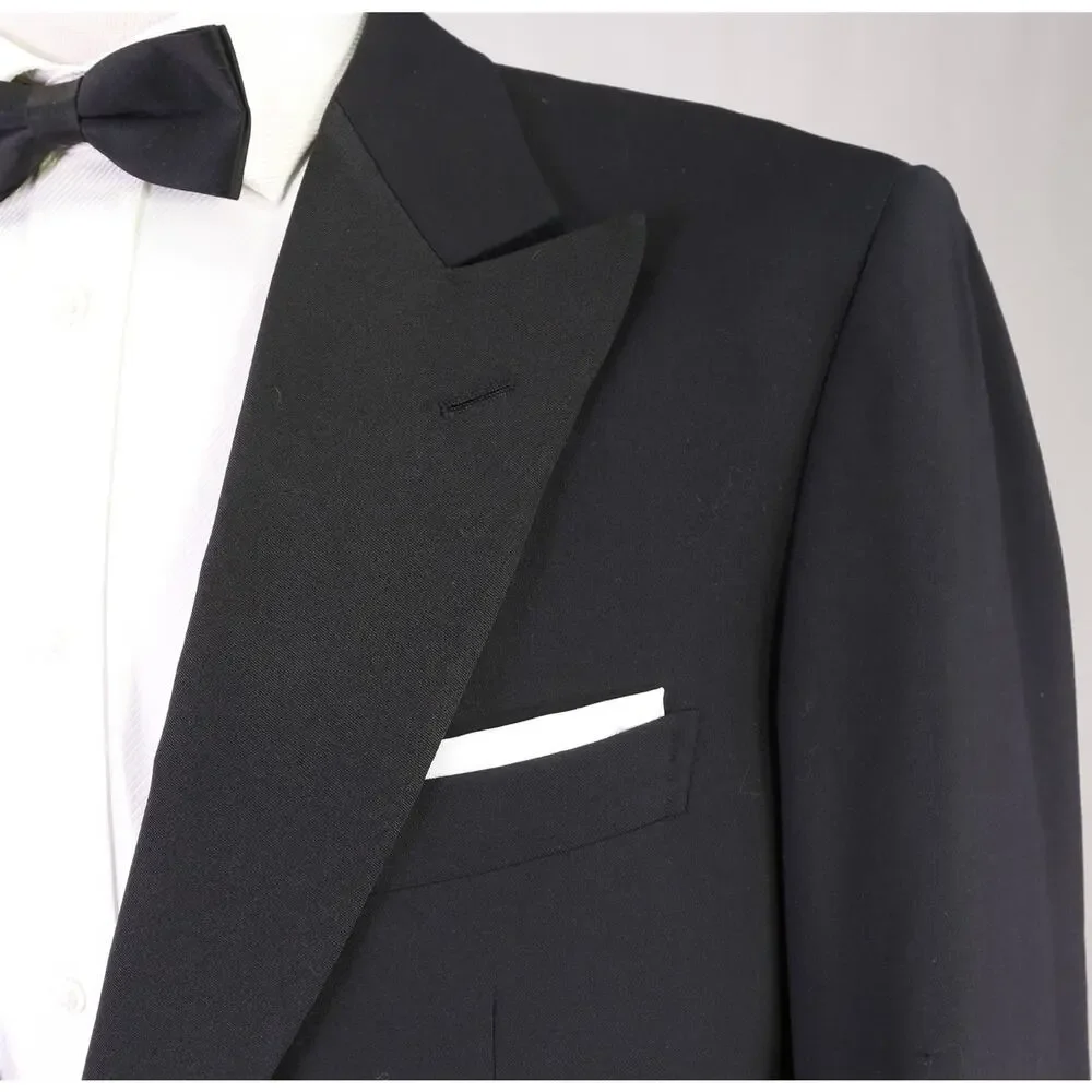 Tincati Milano Saint Andrews Black 1-Btn Tuxedo Formal Wedding Suit 40R